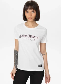 Women's T-Shirt SANTA MUERTE ROSE - White