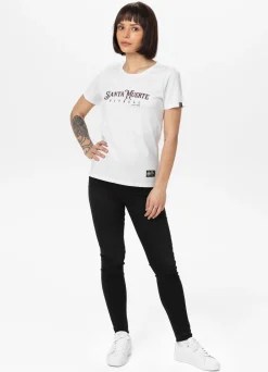 Women's T-Shirt SANTA MUERTE ROSE - White