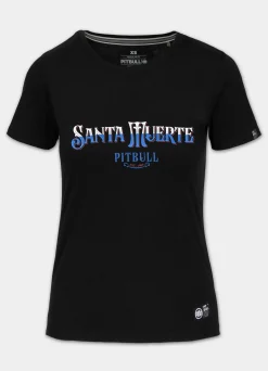 Women's T-Shirt SANTA MUERTE BLUE - Black