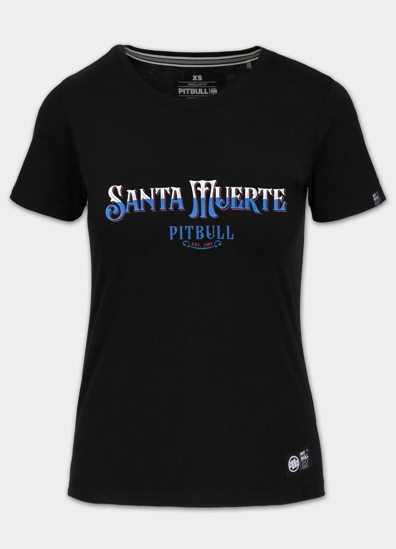 Women's T-Shirt SANTA MUERTE BLUE - Black
