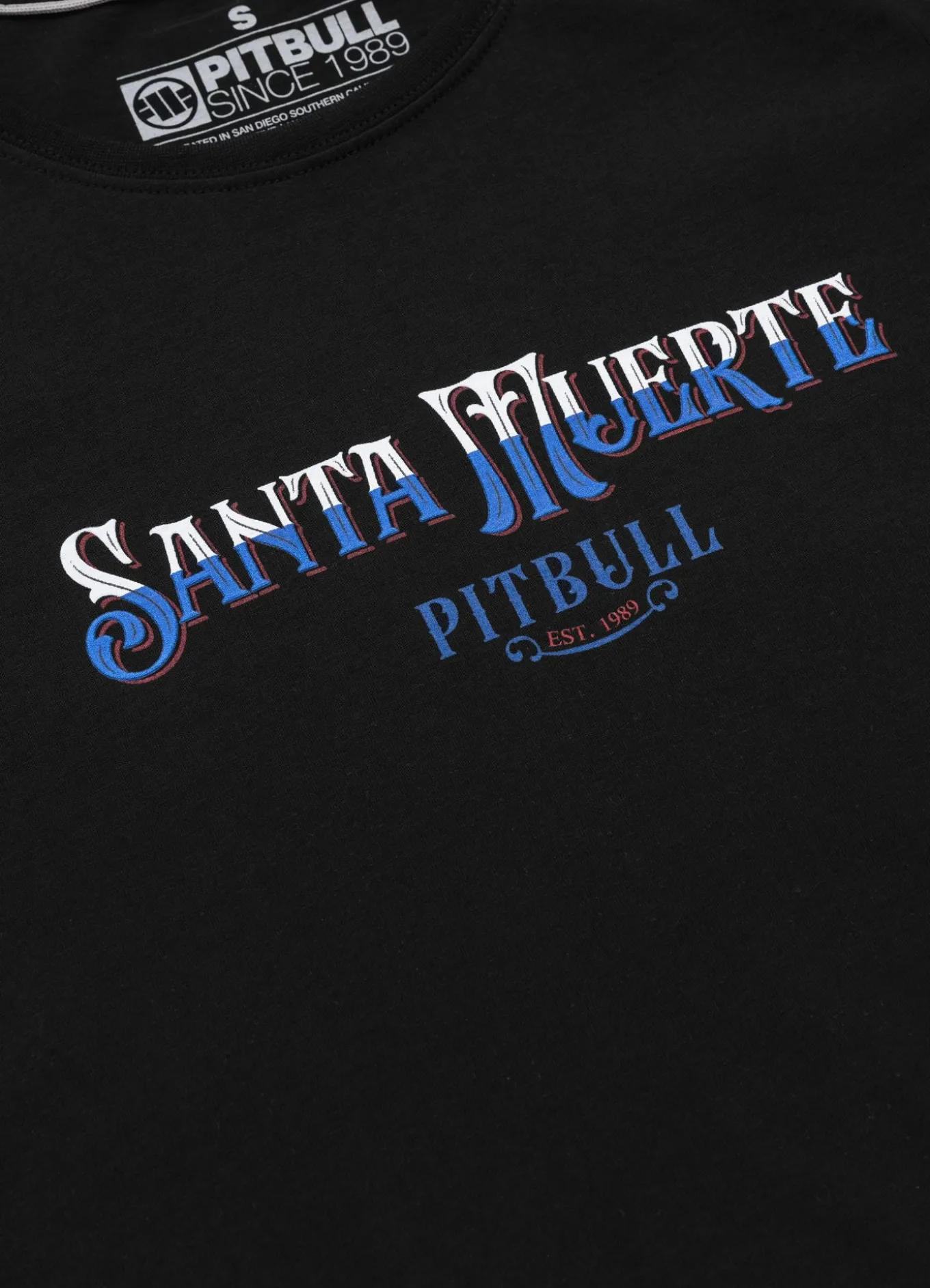 Women's T-Shirt SANTA MUERTE BLUE - Black