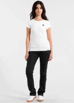 Women's T-Shirt Slim Fit SMALL LOGO - White