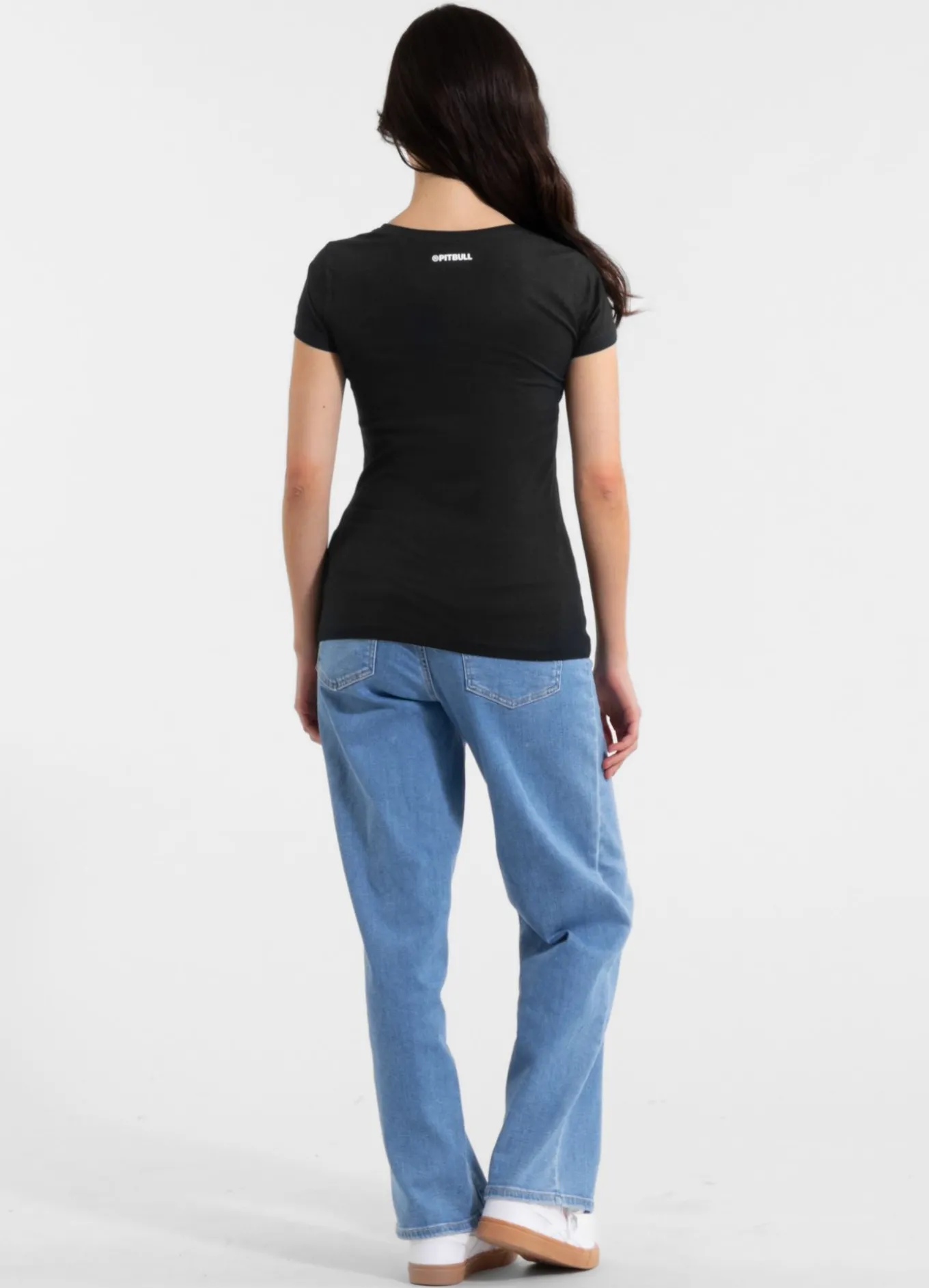 Women's T-Shirt Slim Fit SMALL LOGO - Black