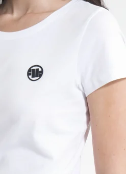 Women's T-Shirt Slim Fit SMALL LOGO - White