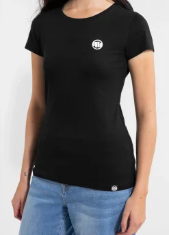 Women's T-Shirt Slim Fit SMALL LOGO - Black