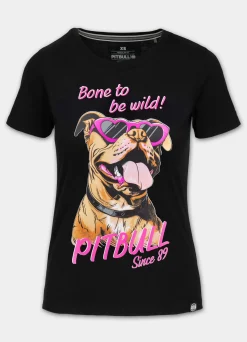 Women's T-Shirt SUNGLASSES DOG - Black