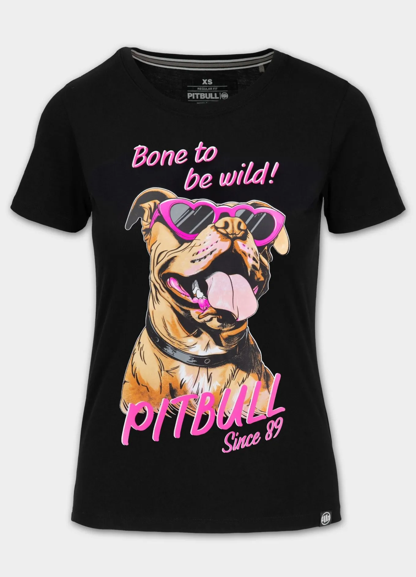 Women's T-Shirt SUNGLASSES DOG - Black