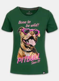 Women's T-Shirt SUNGLASSES DOG - Green