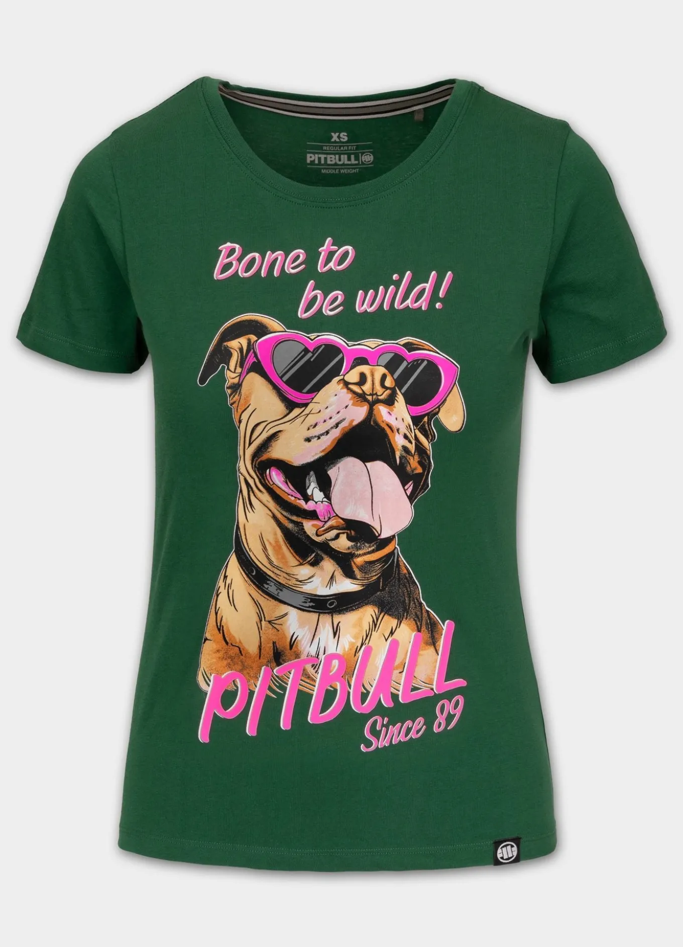 Women's T-Shirt SUNGLASSES DOG - Green