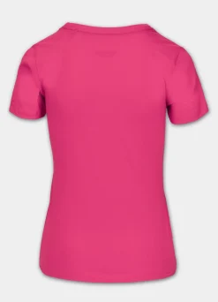 Women's T-Shirt SUNGLASSES DOG - Raspberry