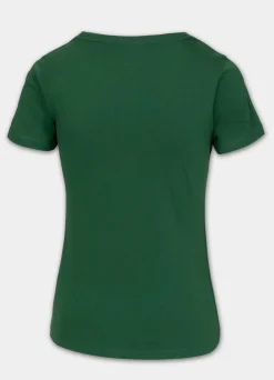 Women's T-Shirt SUNGLASSES DOG - Green