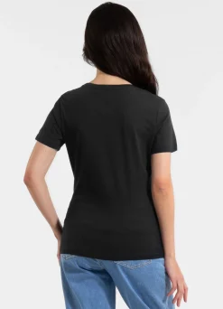 Women's T-Shirt SUNGLASSES DOG - Black