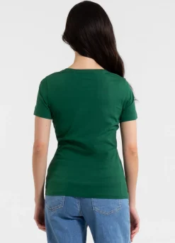 Women's T-Shirt SUNGLASSES DOG - Green