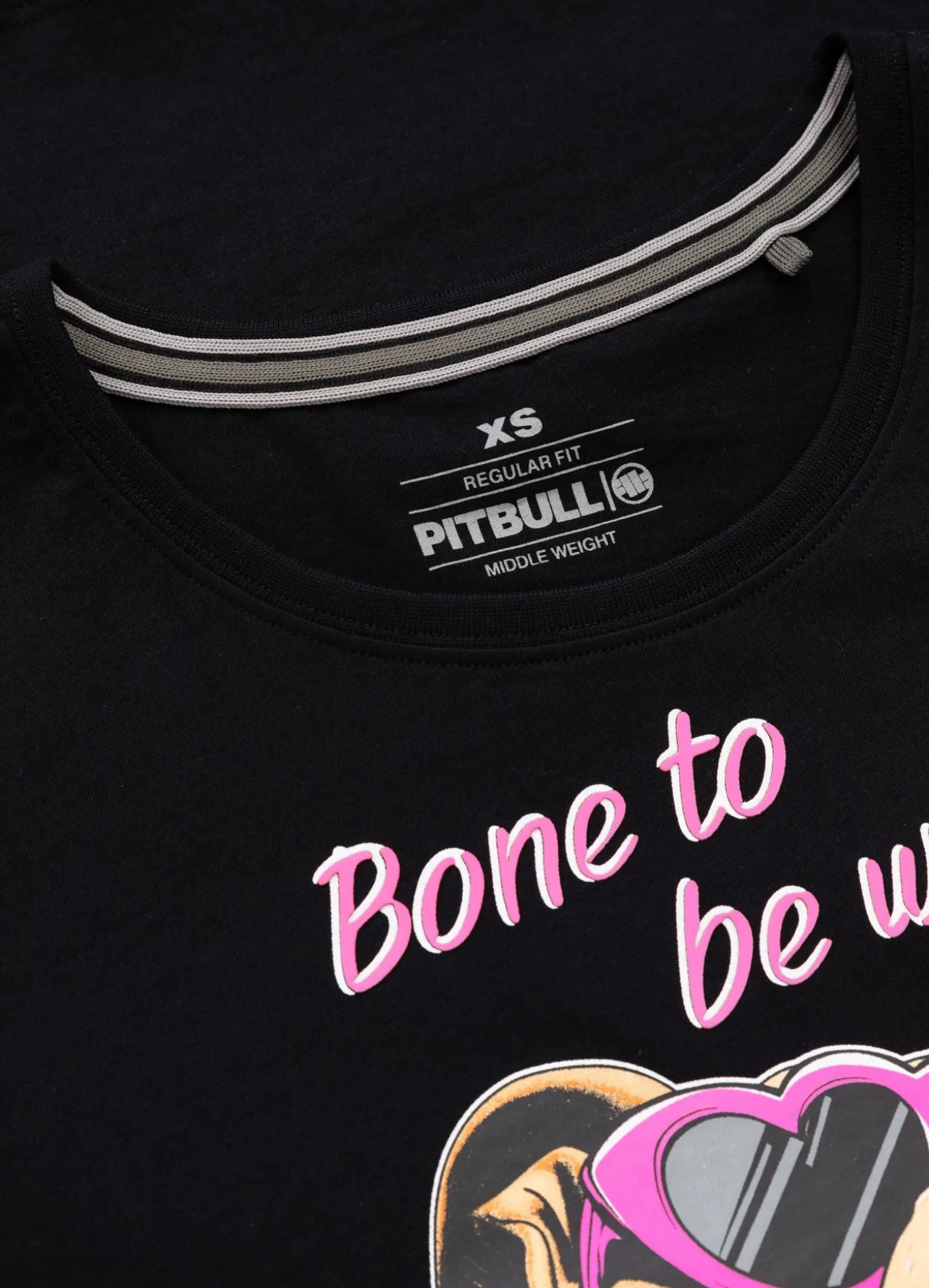 Women's T-Shirt SUNGLASSES DOG - Black