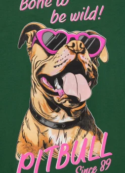 Women's T-Shirt SUNGLASSES DOG - Green