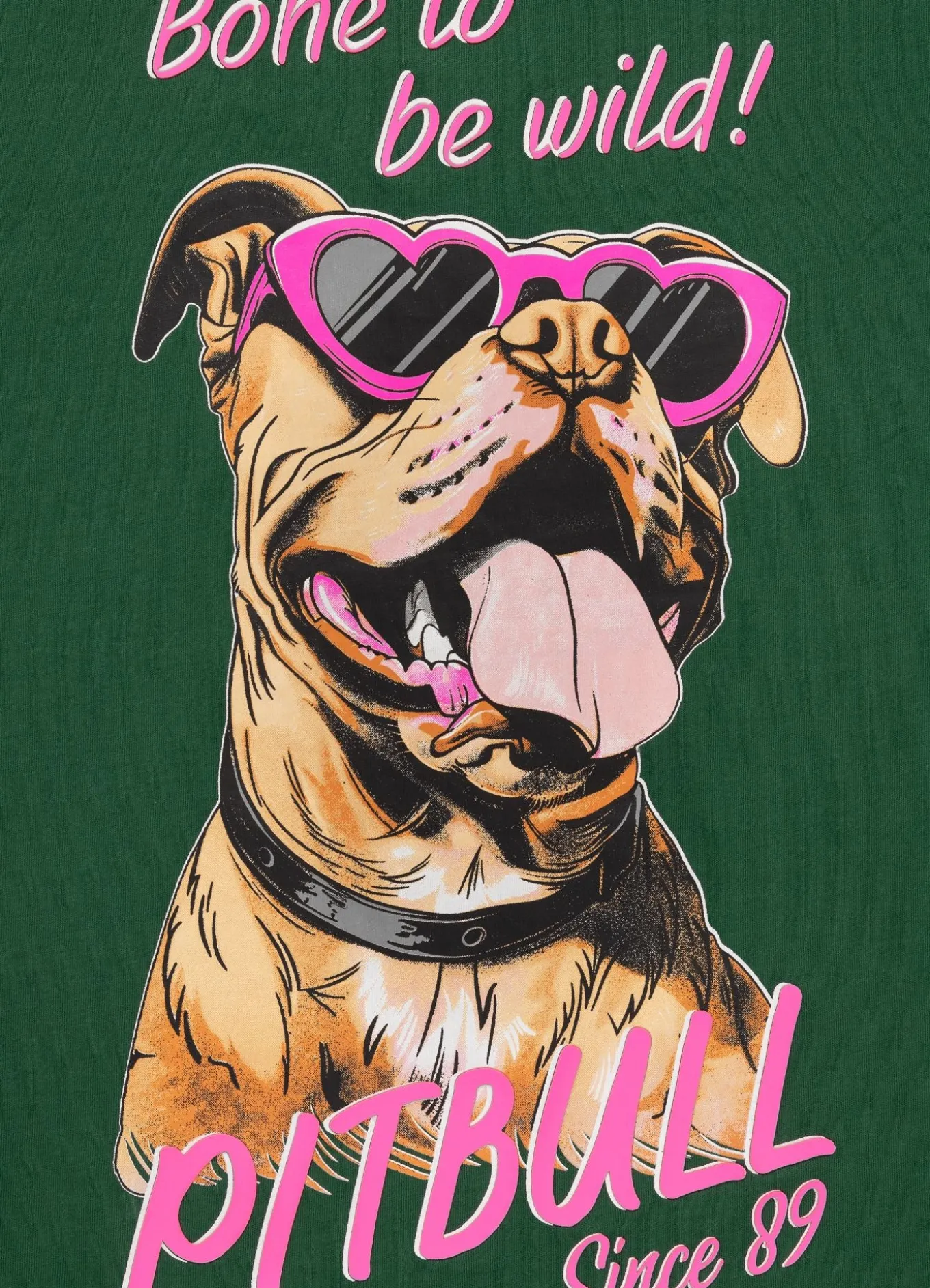 Women's T-Shirt SUNGLASSES DOG - Green
