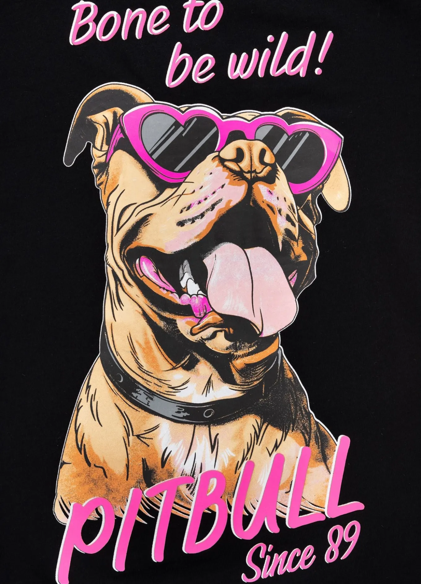 Women's T-Shirt SUNGLASSES DOG - Black