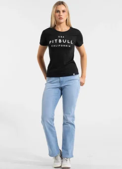 Women's T-Shirt USA CAL - Black
