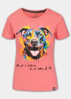 Women's T-Shirt WATERCOLOR - Coral