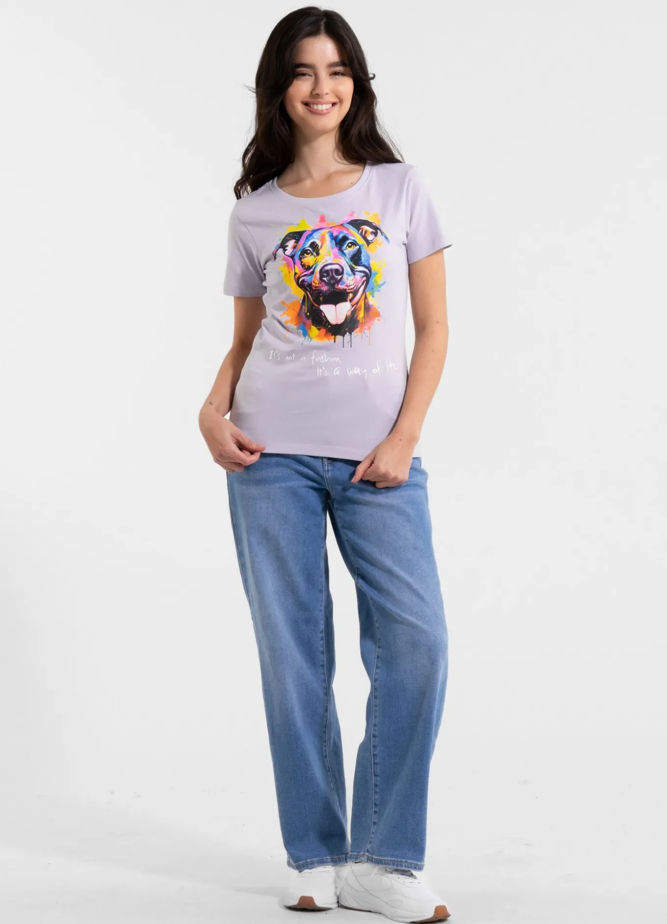 Women's T-Shirt WATERCOLOR - Lilac