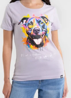 Women's T-Shirt WATERCOLOR - Lilac