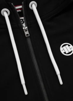 Women's zip-up hoodie French Terry La Deta - Black