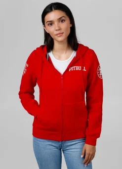 Women's zip-up hoodie French Tyrian