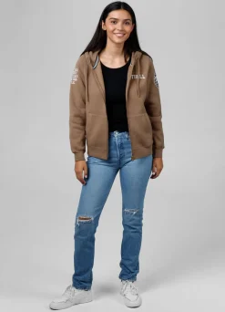 Women's zip-up hoodie French Tyrian