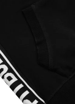 Women's zip-up hoodie French Terry La Deta - Black