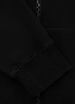 Women's zip-up hoodie French Terry La Deta - Black