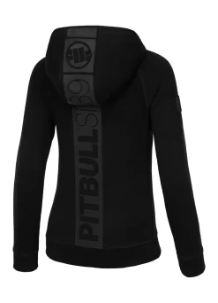 Women's zip-up hoodie Fuchsia - Black/Black