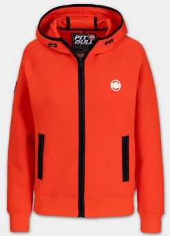 Women's zip-up hoodie Fuchsia - Flame red