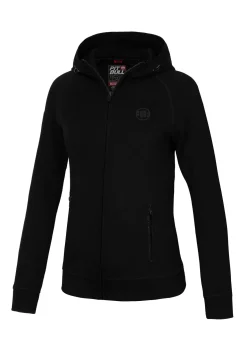 Women's zip-up hoodie Fuchsia - Black