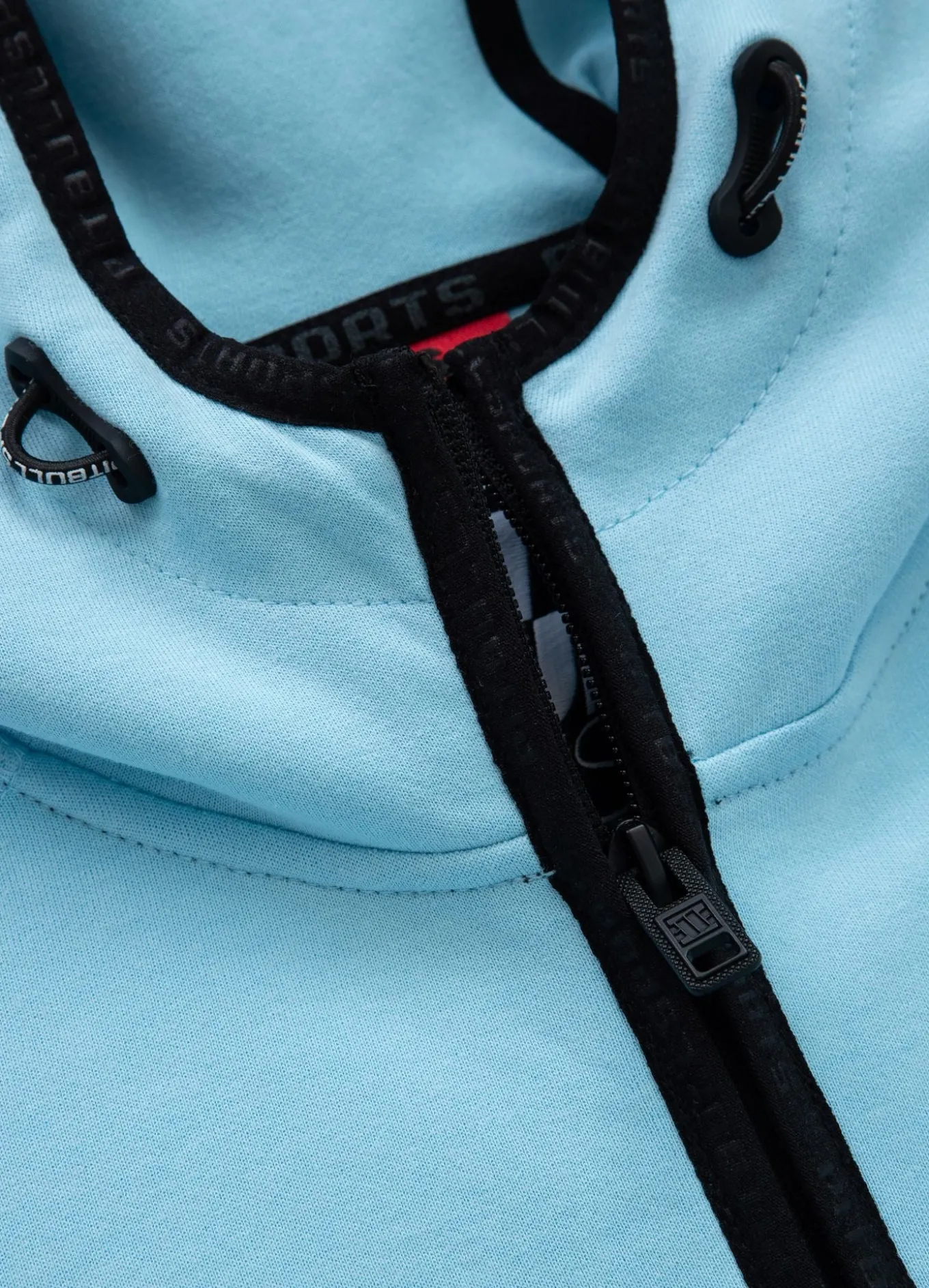 Women's zip-up hoodie Fuchsia - Baby blue