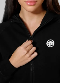 Women's zip-up hoodie Fuchsia - Black