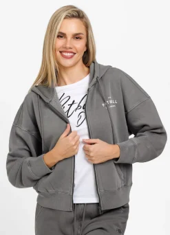 Women's zip-up hoodie Washed Manzanita