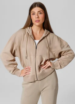 Women's zip-up hoodie Washed Manzanita II