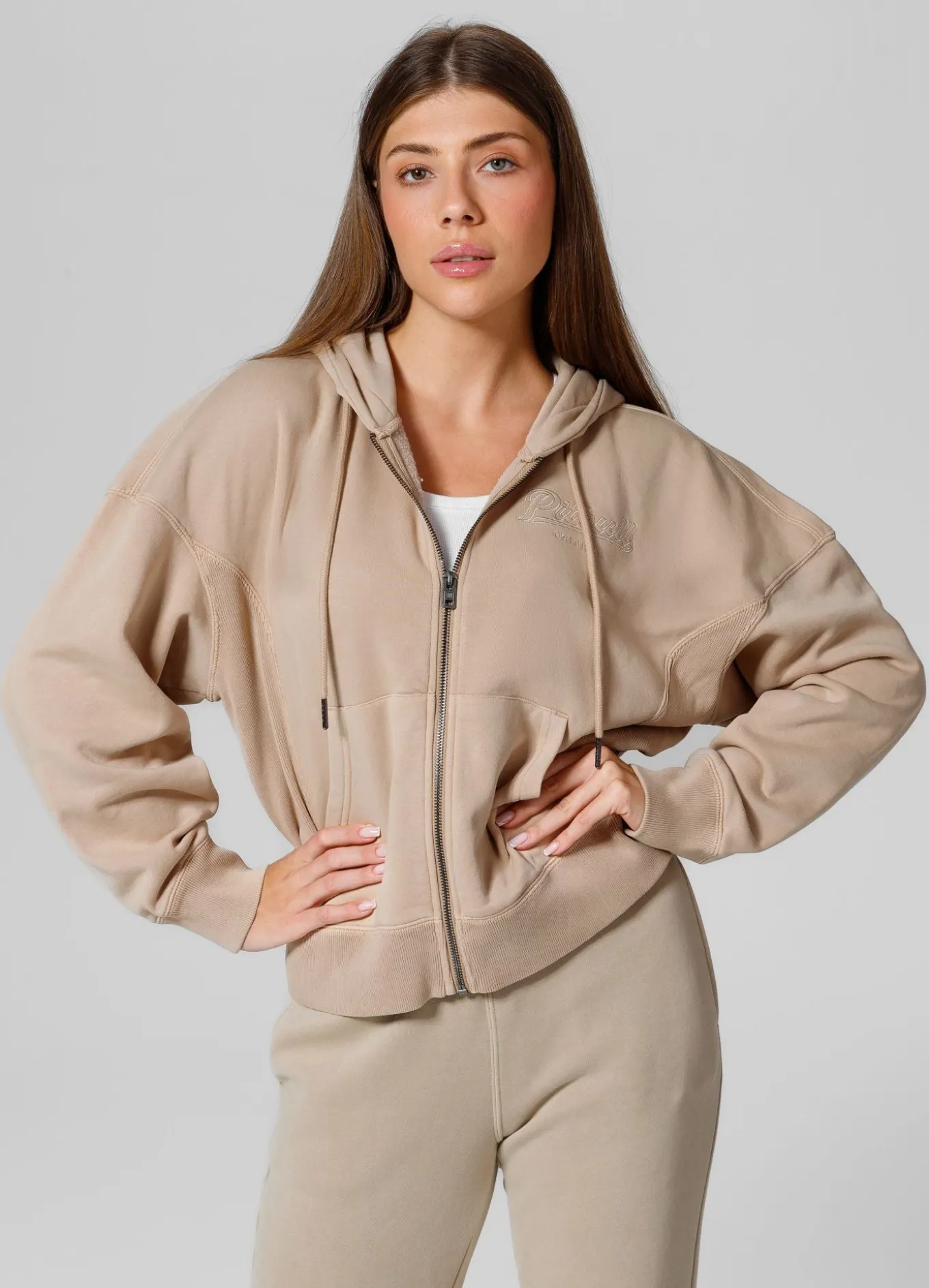 Women's zip-up hoodie Washed Manzanita II