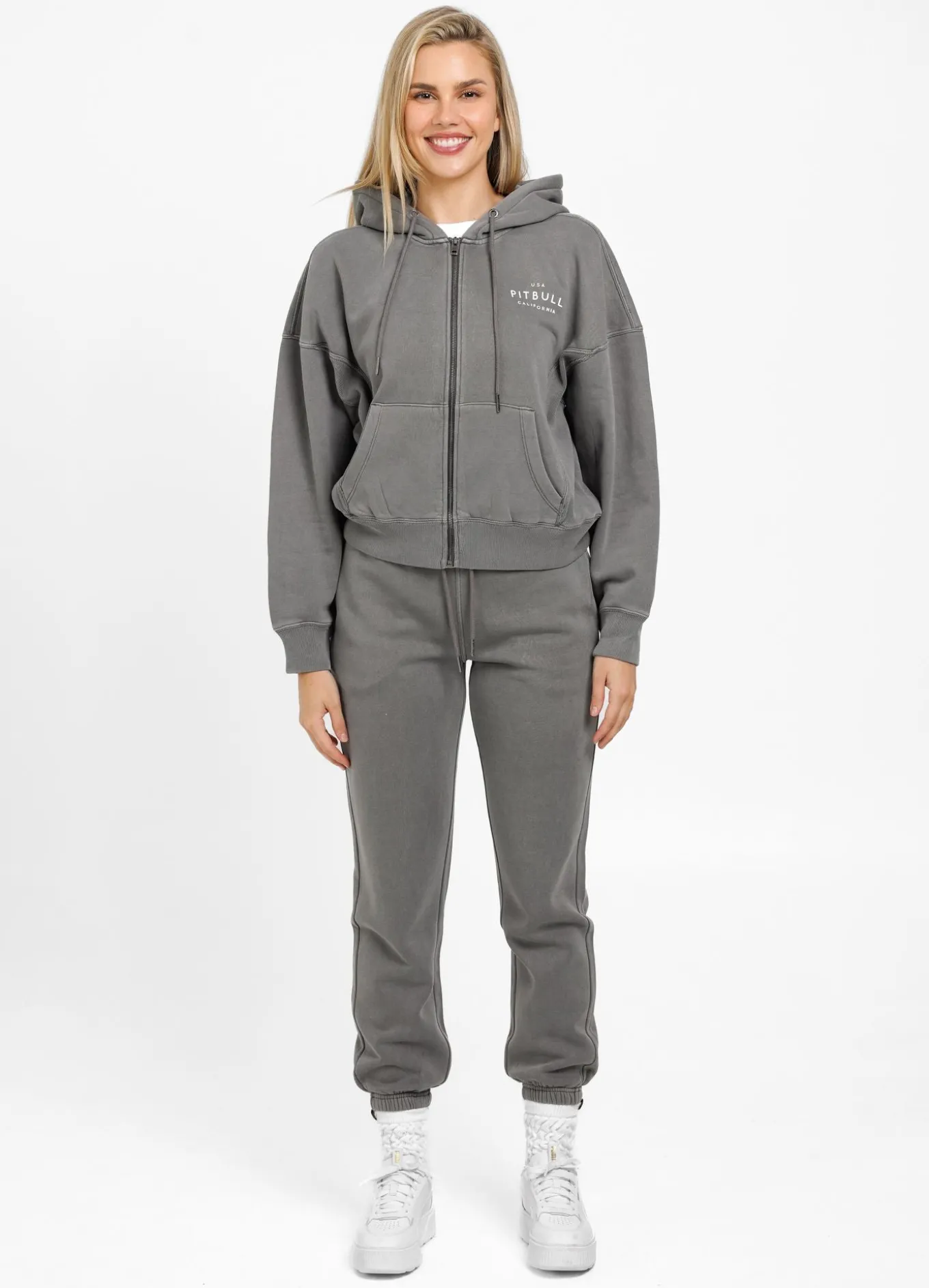 Women's zip-up hoodie Washed Manzanita