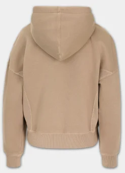 Women's zip-up hoodie Washed MANZANITA HEART - Sand