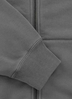 Women's zip-up hoodie Washed MANZANITA HEART - Gray