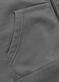 Women's zip-up hoodie Washed MANZANITA HEART - Gray